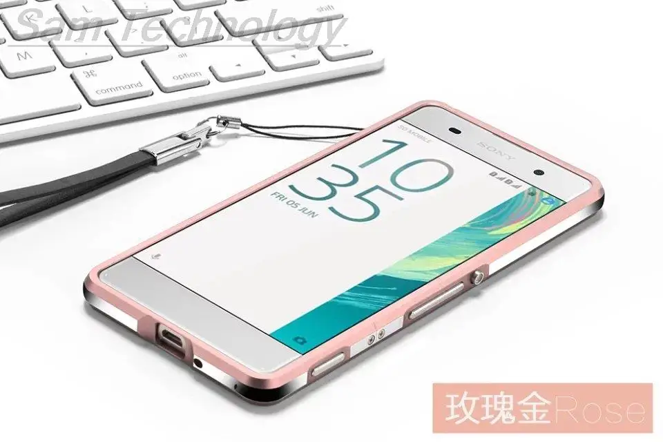 Для Fundas Xperia XA чехол роскошный Ультратонкий алюминиевый бампер для sony Xperia XA+ 2 пленки(1 передняя+ 1 задняя
