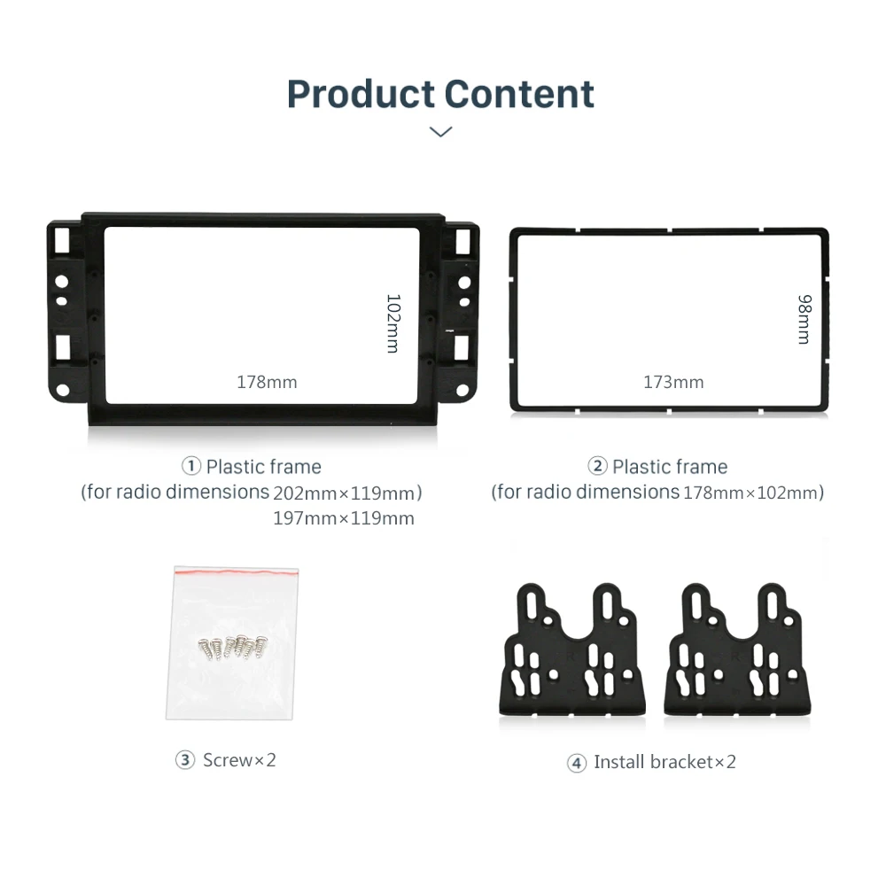 2Din Car DVD Frame Audio Fitting Adaptor Dash Trim Kits Facia Panel for Chevrolet Captiva/Lova/Gentra Double Din radio player | Автомобили