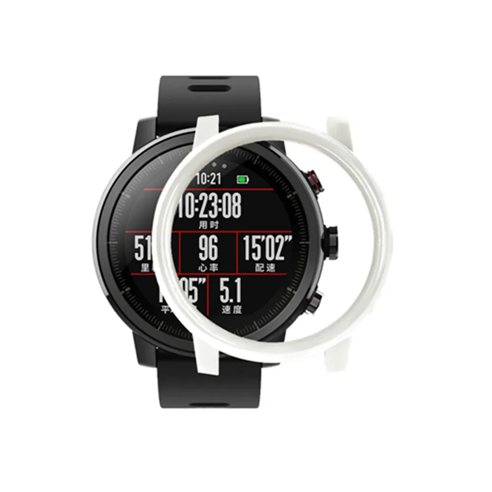 Чехол из поликарбоната для часов Xiaomi Huami Amazfit 2 s Stratos тонкая рамка защитный чехол