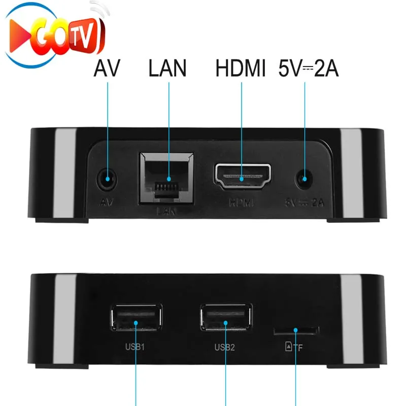 Android TV Box GOTV с 2-летняя iptv brasil 20000+ iptv(live и vod и воспроизведения) приемное устройство azamerica