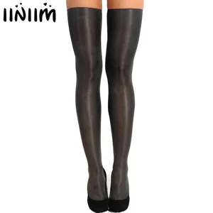 Чулки женские шелковые, Нескользящие, прозрачные, эластичные, 1 пара