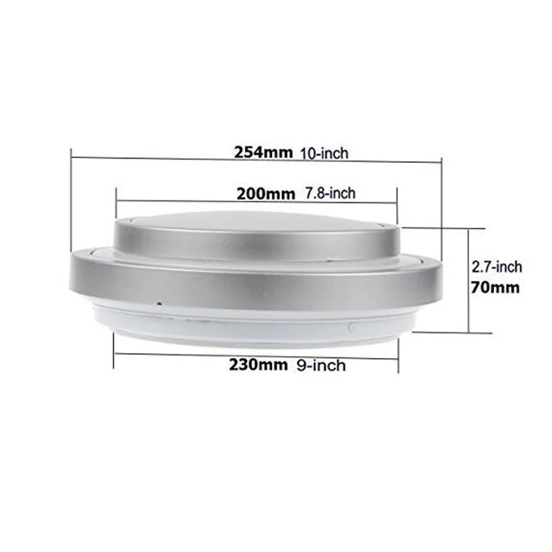 GLW потолочный светильник 12 Вт Светодиодный Акриловая алюминиевая рамка кромка