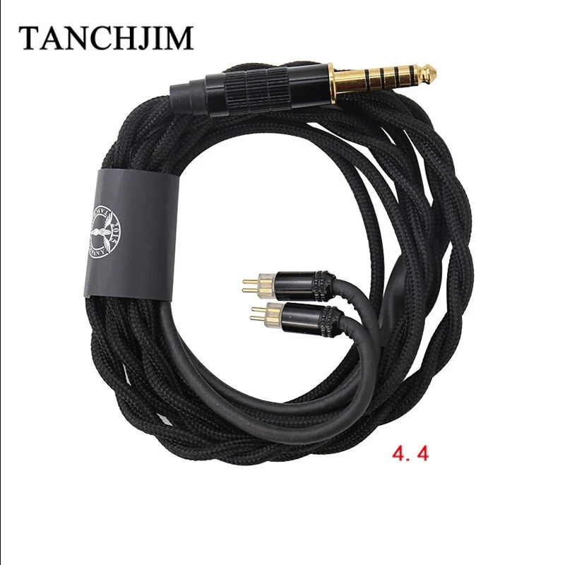 4.4 mm balanced plug TANCHJIM T203 кислородный однокристальный медный кабель для обновления 0,78 Pin 2,5, 3,5, 4,4 мм сбалансированный кабель для обновления - Цвет: 4.4 mm balanced plug
