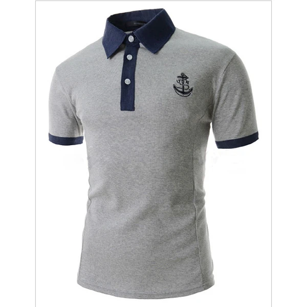 2017 импортные товары популярная мужская футболка с коротким рукавом С ВЫШИТЫМ