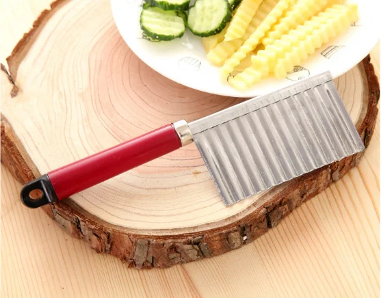 1 шт. многофункциональный нож для картофеля гофрированный волновой из