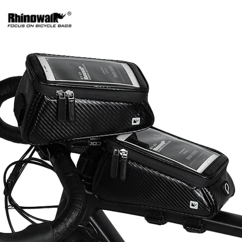 RHINOWALK многофункциональная велосипедная Передняя верхняя труба сумка с сенсорным