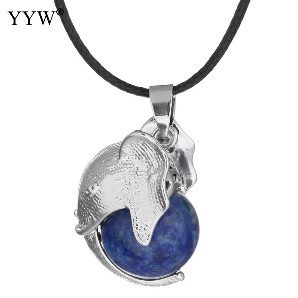 Collier Mix Color Elephant Pendant Necklace Natural Stone Choker Sale Leather Chain Necklaces Cute Gifts for Mother Gift | Украшения и