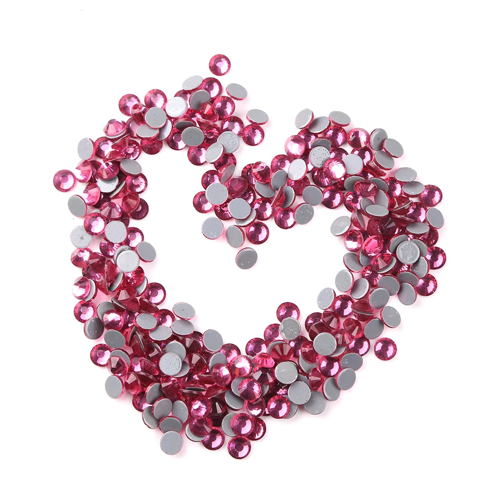 Rose Flat Back Hot Fix SS12 SS16 SS20 SS30 Glass Hotfix Rhinestones For Clothing&ampWedding Garment Crystals Rhinestone Accessories | Дом и