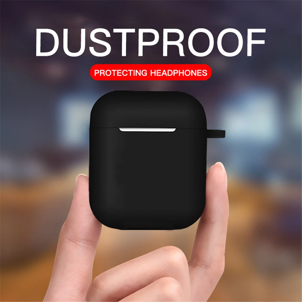 Чехлы для наушников для Apple AirPods, силиконовый чехол, беспроводной Bluetooth Air Pods, мягкий чехол для наушников, защитный чехол, Fundas