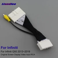 liandlee for infiniti q50 2013 2019 40 pins rca adapter connector wire cable rear view camera original video input switch