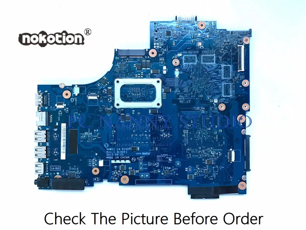 Материнская плата для ноутбука Inspiron 17 3721 3 0NJ7D4 NJ7D4 VAW11 LA-9102P 2117U DDR3 Протестирована |