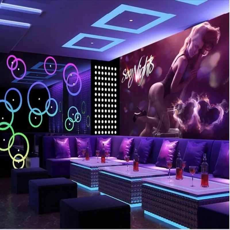 Обои на заказ сексуальные красивые для ночных клубов КТВ оснастка нетканые обои