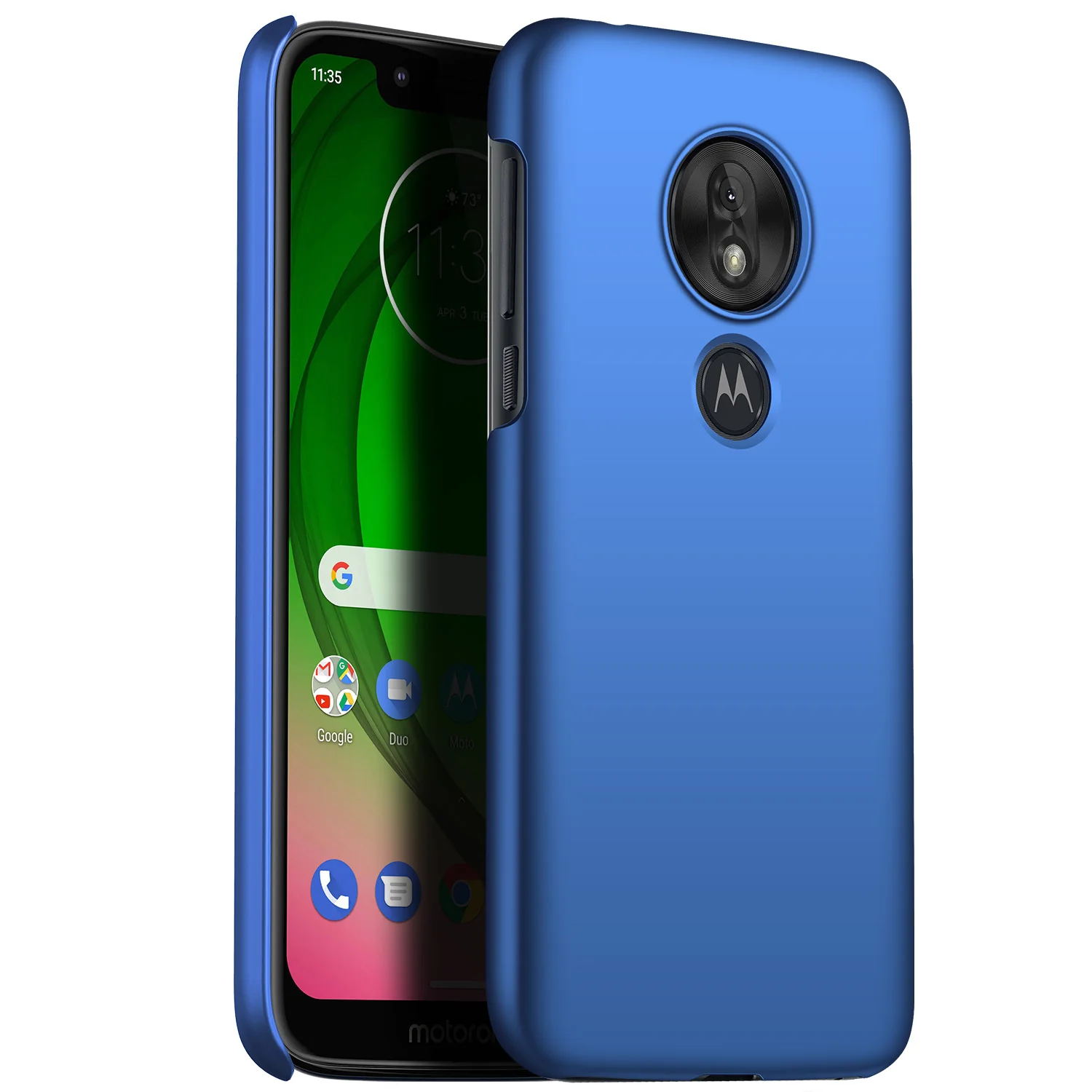 Для moto rola moto G7 Play чехол роскошный высококачественный Жесткий ПК Тонкий матовый защитный чехол на заднюю панель для moto g7 play phone shell - Цвет: blue