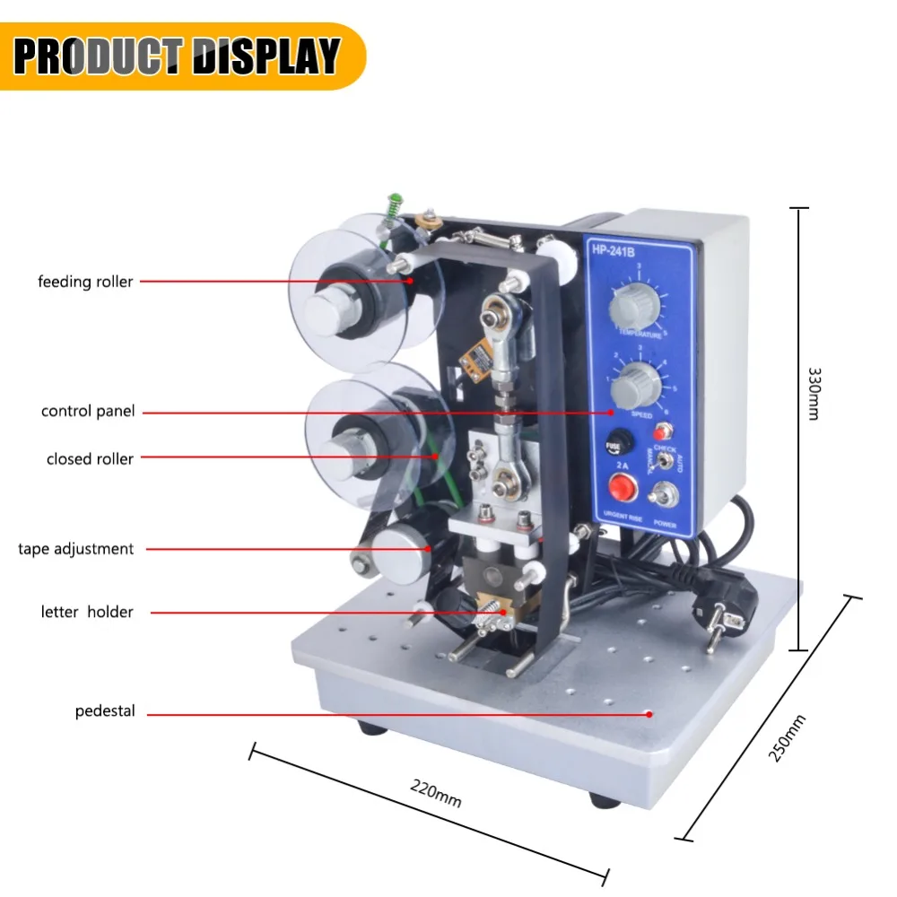 100% гарантия HP 241B машина для кодирования лент даты печатная лент|machine machine|machine