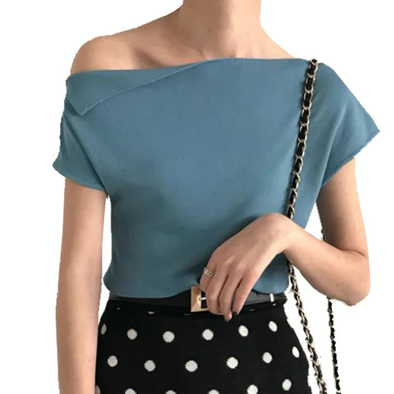 Женская трикотажная рубашка T03 Летняя футболка новинка 2019|Футболки| |