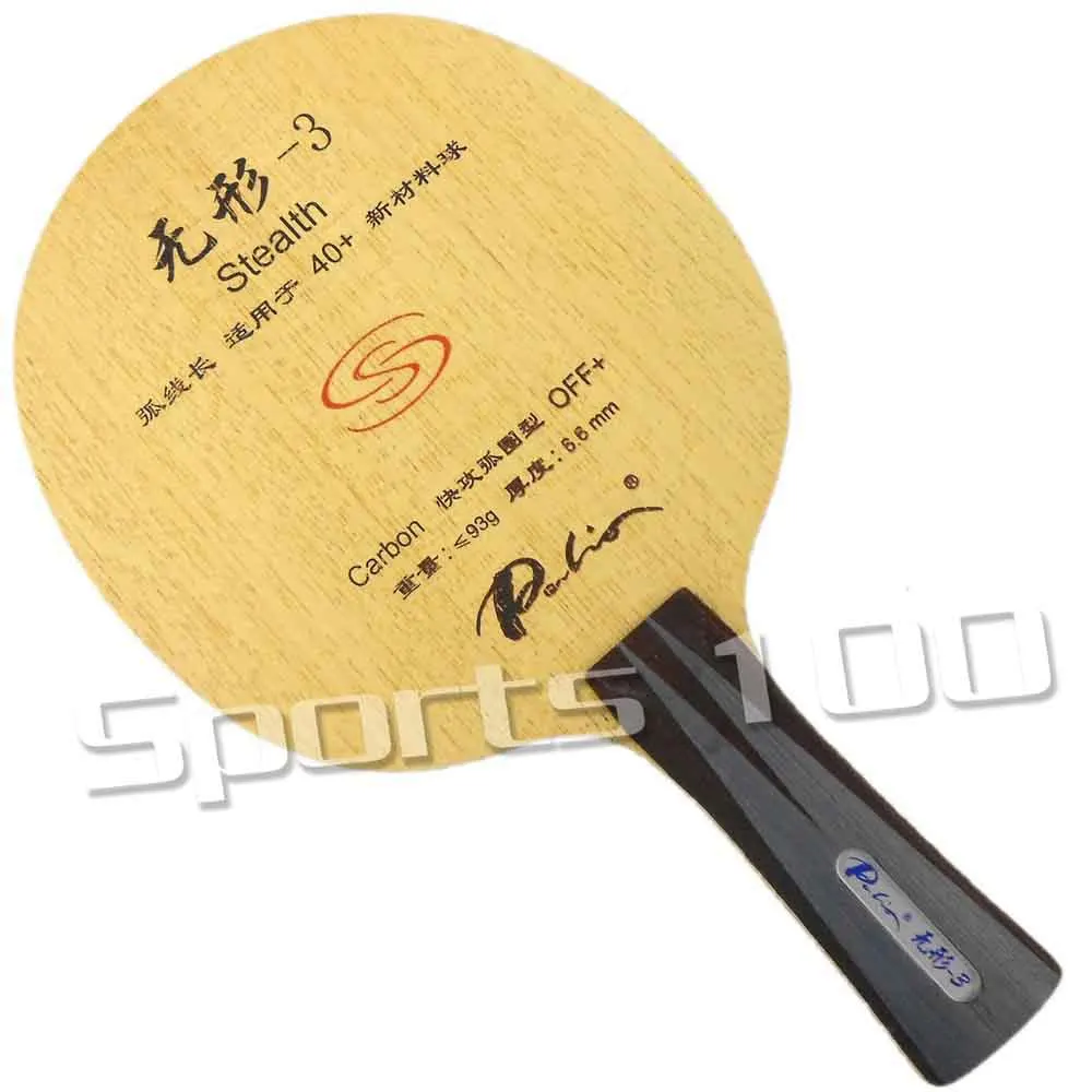 

Palio stealth-3 stealth3 Carbon OFF + лезвие для настольного тенниса, быстрая атака с петлей, Спортивная ракетка с хорошей скоростью