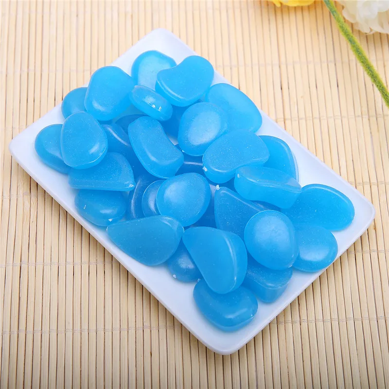 10 штук/упаковка садок для рыбы светящиеся камни галька аквариум подводная лодка