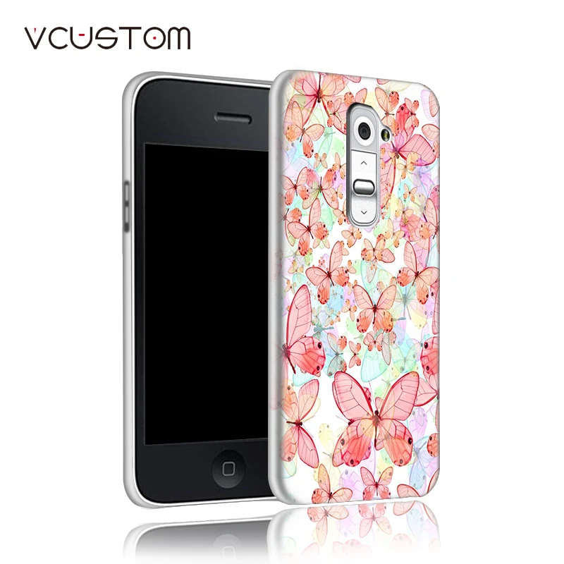 Vcustom смешать принцесса Лев цветок бабочка белый жесткий Чехлы для LG G2 мини D618 D620