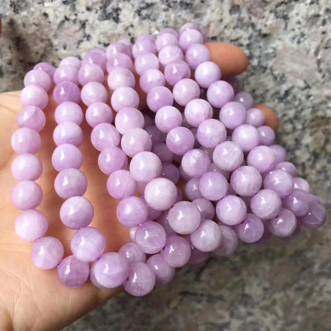 6 мм 8 мм 10 мм Spodumene/Kuzite beads браслет украшения из природного драгоценного камня браслет DIY для женщин для подарка оптом