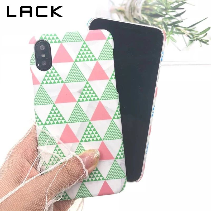 Чехол для телефона с геометрическим рисунком iphone X чехол 6 6S 7 8 Plus жесткие чехлы ПК