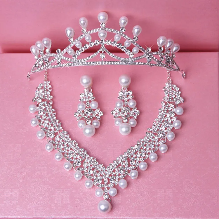 Ожерелье и серьги из бисера со стразами | Украшения аксессуары