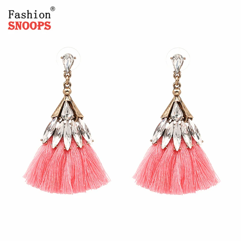 Новые хлопковые серьги ручной работы этнические ювелирные изделия богемные