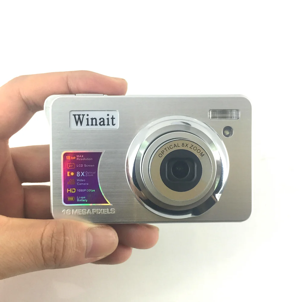Winait 15 мегапикселей цифровая компактная камера с 3 кратным оптическим зумом и
