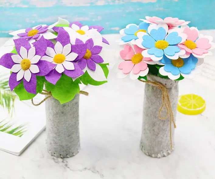 Детские игрушки ремесла нетканые DIY Моделирование Букет детский сад Развивающие