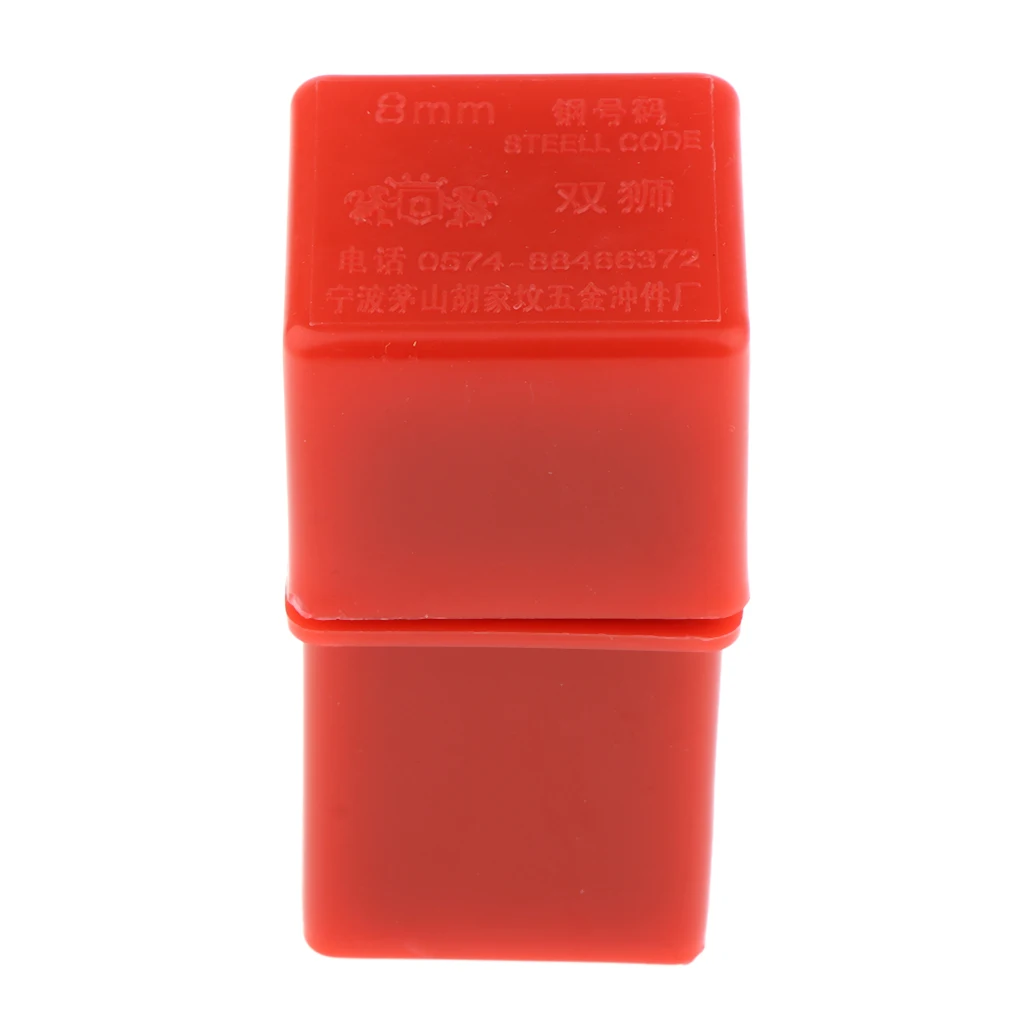 

9pcs 8mm Numbers Punch Stamp Set for Imprinting Metal Plastic Wood Leather