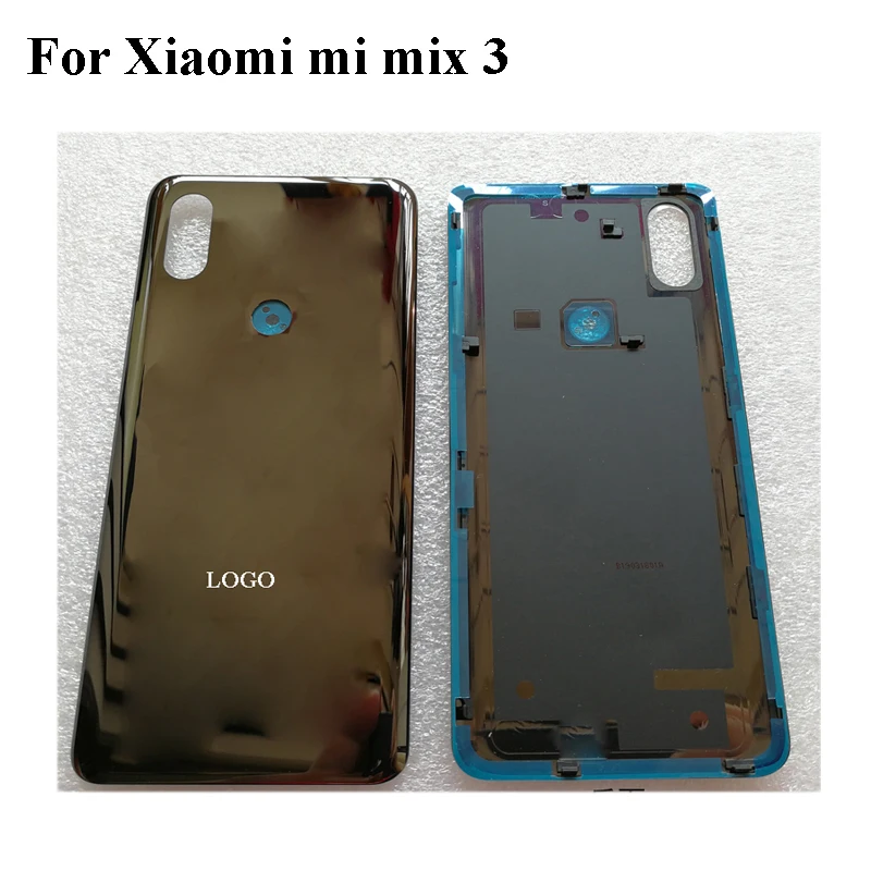 Синяя Керамическая Задняя стеклянная крышка для Xiaomi Mi MIX 3 Mix3 корпус батарейного