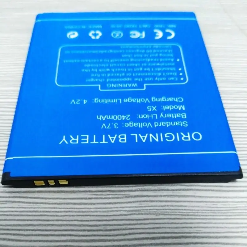 

Original 2400mAh 3.7V Blue Li-ion Battery For Doogee X5 /X5 Pro Cellphone New With Tracking Number