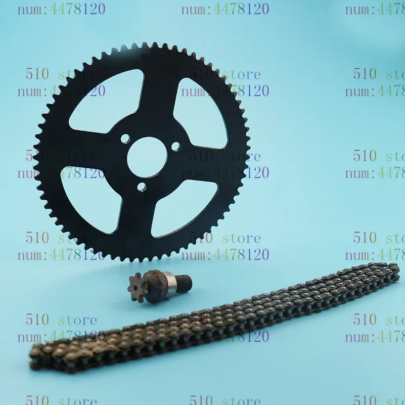 Мини Мото 47cc 49cc приводная система 25H 26 мм 68t 136 звенья петли цепи с 68T Задняя звездочка 7 зубьев вал со звездочкой подходит для карманного велосипеда