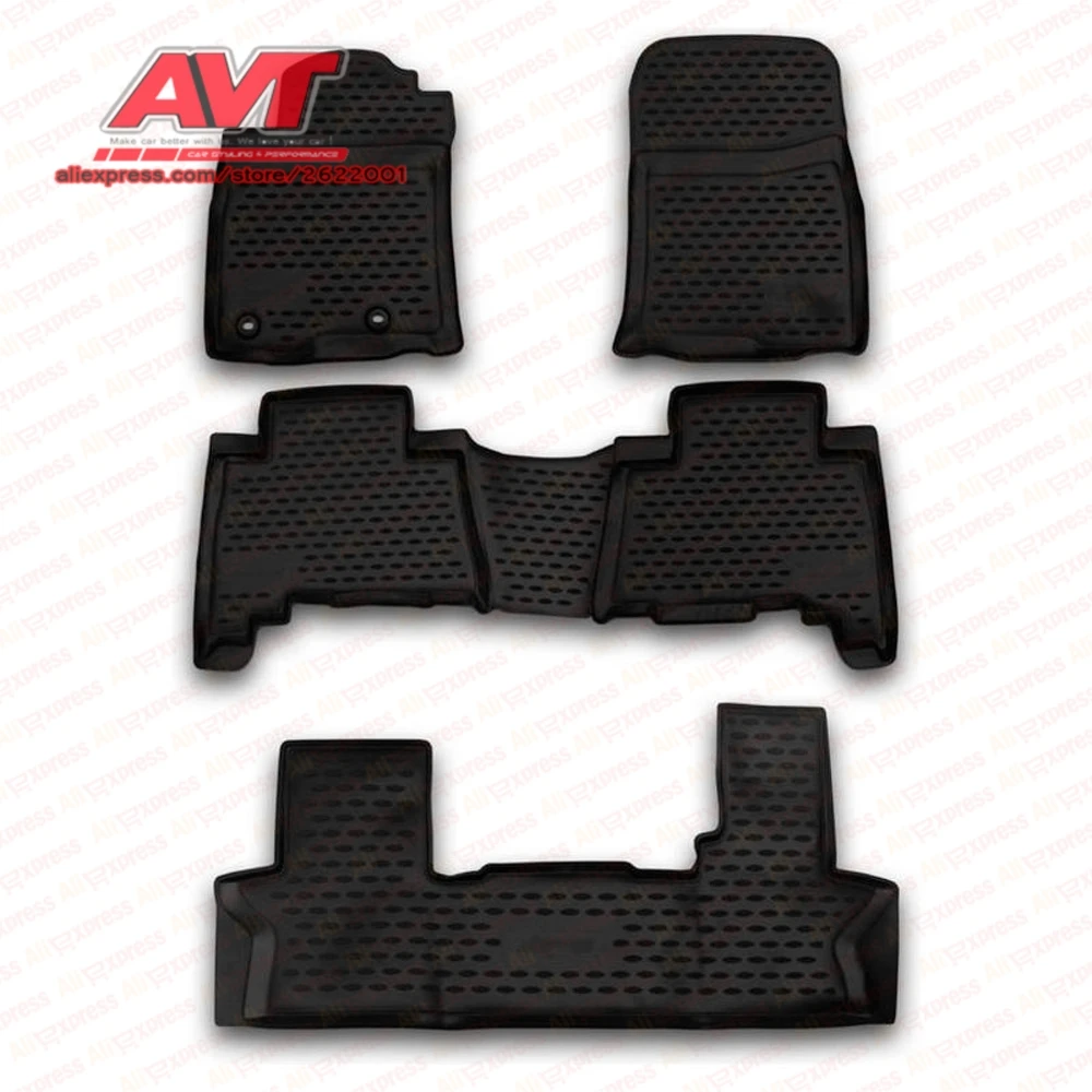 Коврики для Toyota Land Cruiser Prado 150 2013 5 шт. резиновые коврики Нескользящие аксессуары
