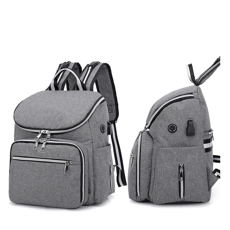 2019 Mommy пеленки мешок мать большой емкости USB путешествия рюкзак для подгузников с