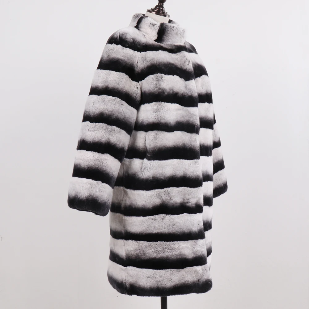 2020 новые женские туфли-лодочки из натуральной куртка с мехом кролика рекс Стиль 90