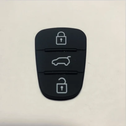 Замена 3 кнопки резиновый брелок для hyundai Solaris i30 i20 Elantra Tuson Kia Ceed Rio Morning Picanto Sportage Accent Verna - Цвет: 3117-1