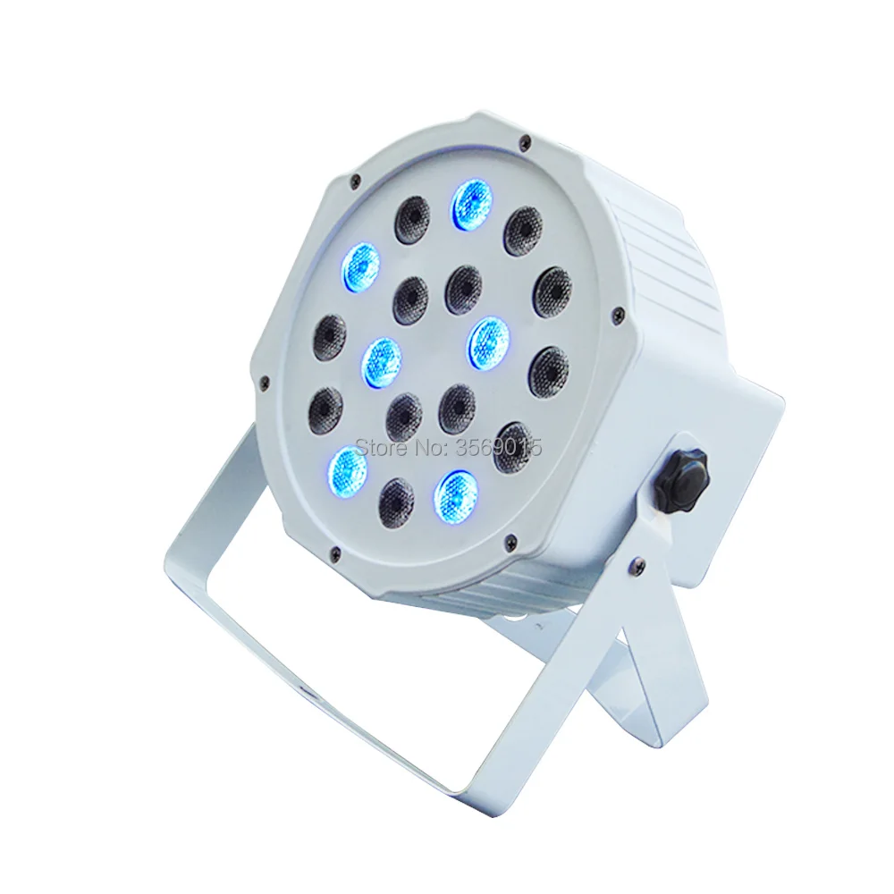 Профессиональное светодиодное освещение 18 х3 Вт RGB для сценического эффекта