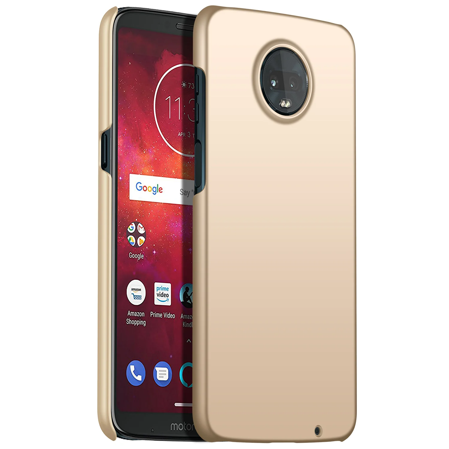 Gold Для Motorola Moto Z3 Play Z2 Play чехол, ультратонкий минималистичный тонкий защитный чехол для телефона задняя крышка для Motorola Moto Z3 Play - Цвет: Gold