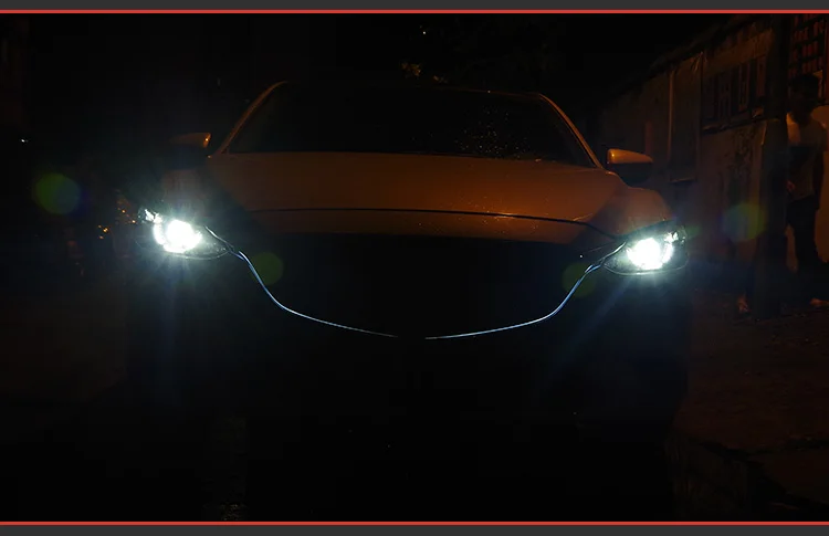 АКД автомобиль свет решетки для MAZDA 6 Mazda6 ATENZA- светодиодный контурная подсветка дневные ходовые огни для Mazda 6 решетка светодиод дневного света