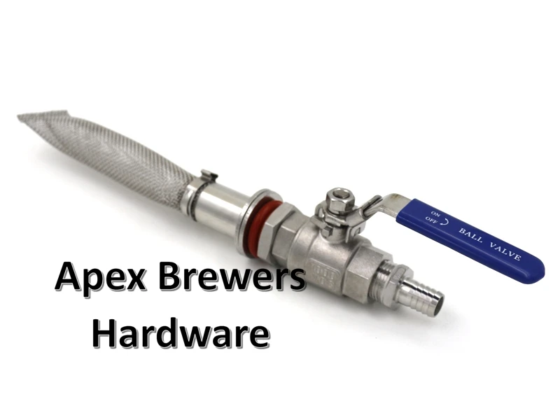 Безшовный кулер Bazooka Kit экран 6 дюймов шаровой клапан 2 шт. шлангная Барба 1/2 дюйма