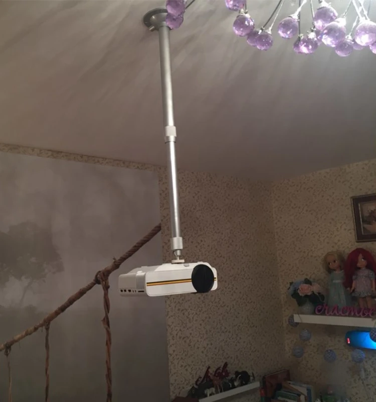 WZATCO кронштейны для проектора, настенное потолочное крепление, регулируемый кронштейн на 360 градусов, потолочное крепление для WZATCO проектора