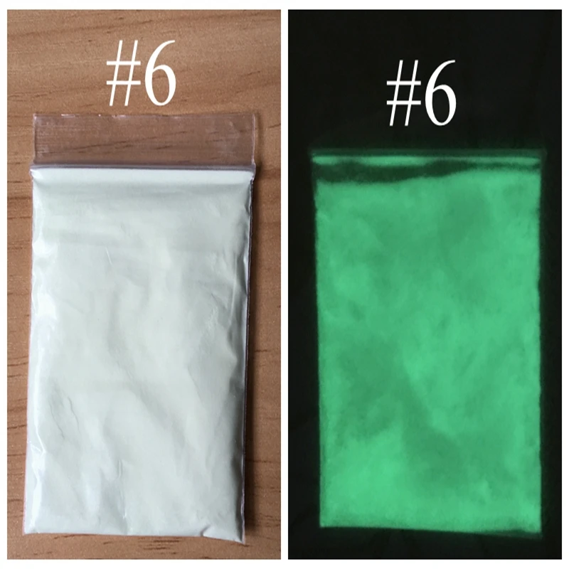 Белый светящийся Небесно-Голубой порошковый пигмент фосфоресцирующий порошок в