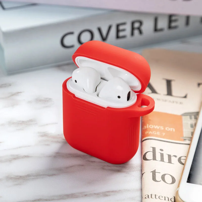 1 шт ТПУ силиконовый Bluetooth беспроводной чехол для наушников Защитный чехол для Airpods аксессуары для кожи для Apple Airpods зарядная коробка