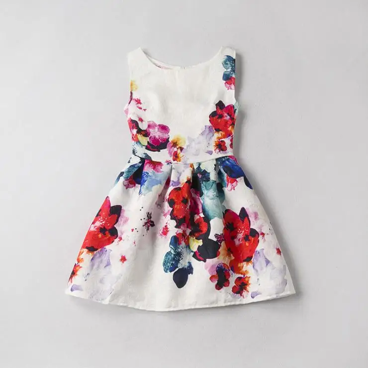 Цветок детское платье для девочки принцессы без рукавов девочек новогодние