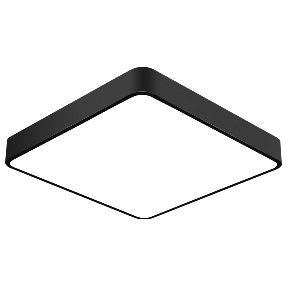 Black square Современный светодиодный Потолочные светильники лампа поверхностного монтажа гостиная спальня ванная комната дистанционное управление домашняя отделка кухни - Цвет корпуса: Black square