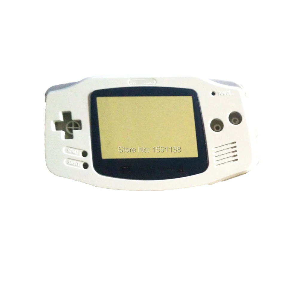 Новый Белый Цветной корпус Shell для GameboyAdvance с Пластик Экран объектив поставляется