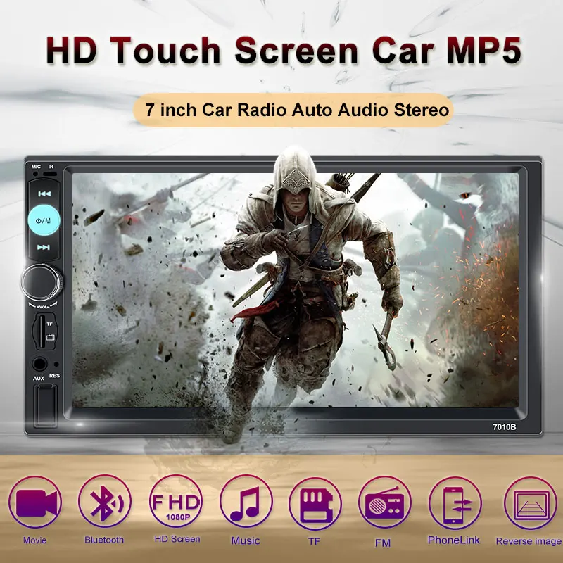 Авторадио 2 Din 7 &quotlcd сенсорный экран автомобильный стерео Mp5 плеер Bluetooth Камера