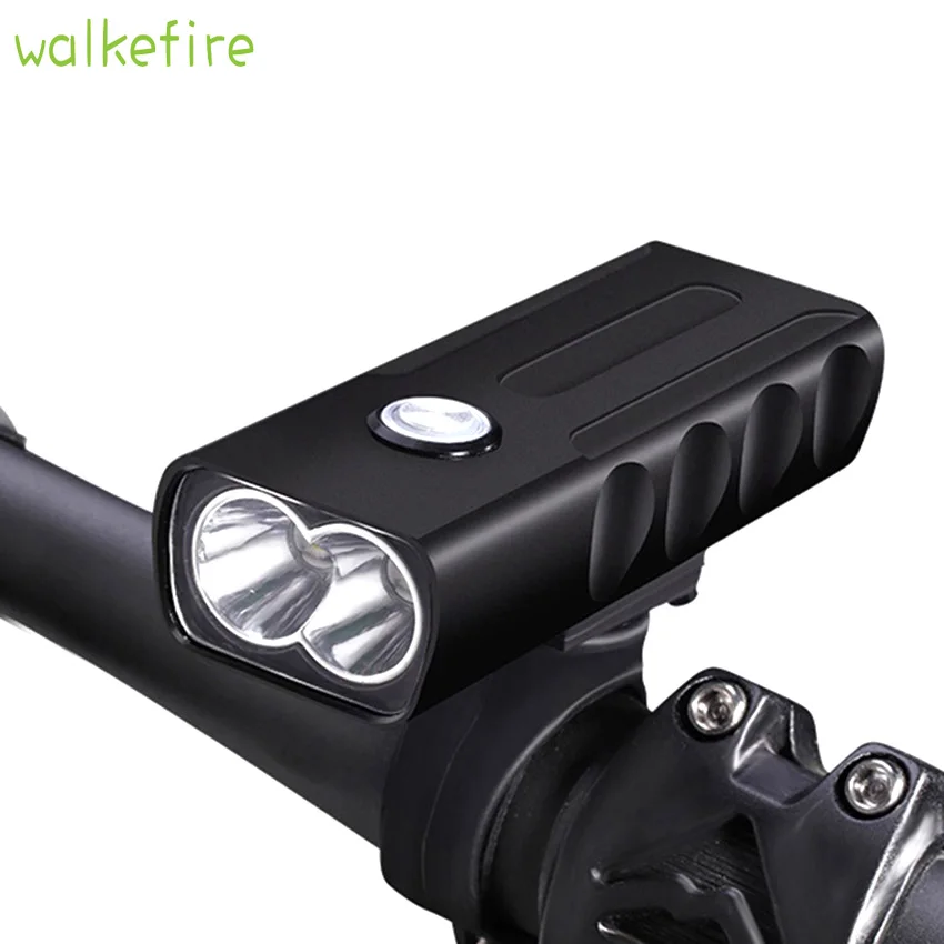 Светильник СВЕТОДИОДНЫЙ фонарь 2000 лм велосипедный со встроенной батареей и