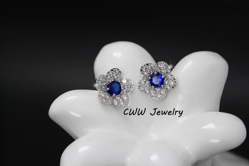 CWWZircons Модный Красный Кристалл Ювелирные изделия Белый Золотой цвет AAA +