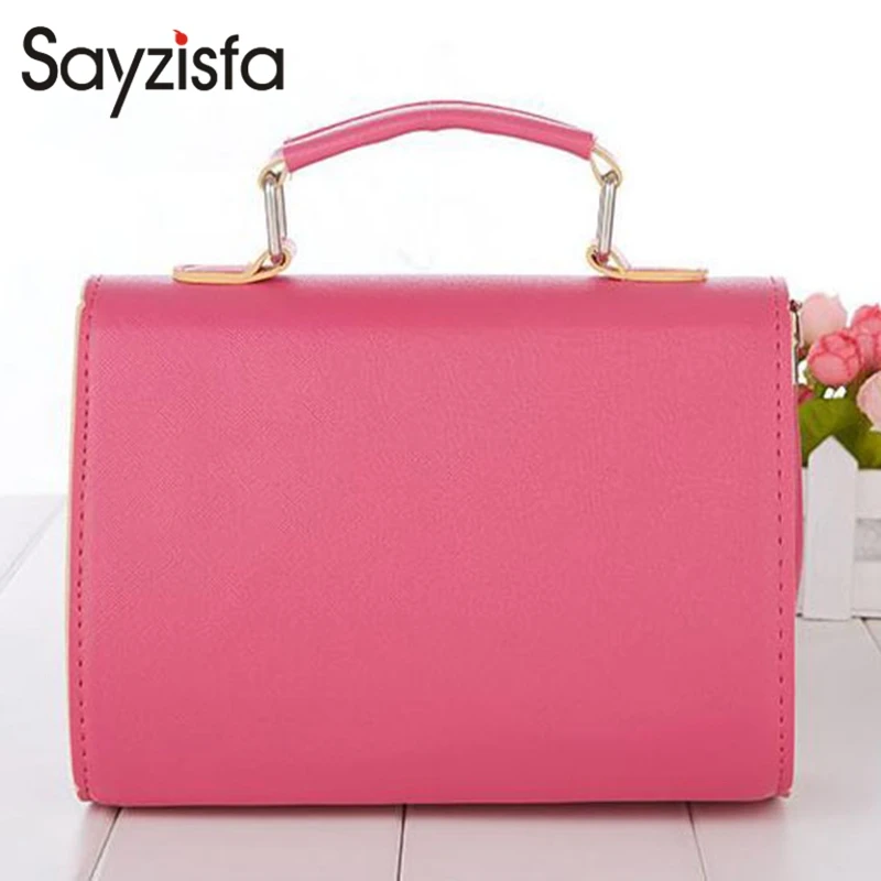 Sayzisfa Brandnew Women Handbags Leather messenger bag Fashion small Flap crossbody Ladies shoulder Female Bolsas T546 | Женские сумки